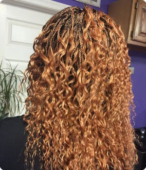 Micro braids by Akwaba Hair Braiding